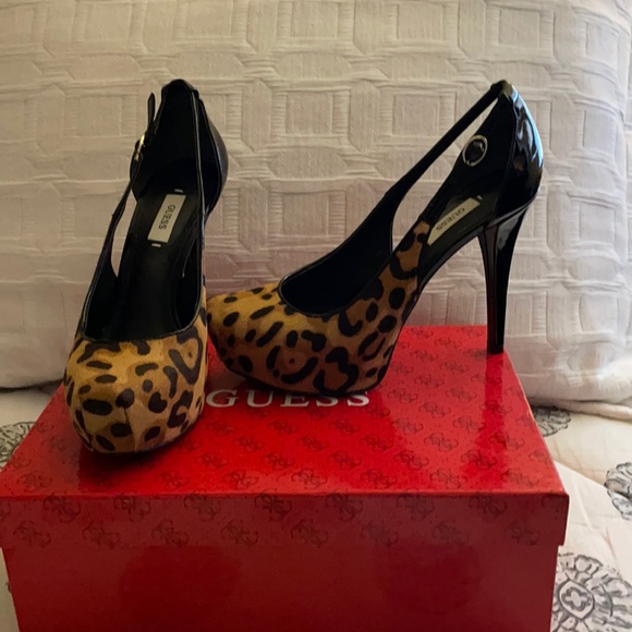 guess leopard shoes